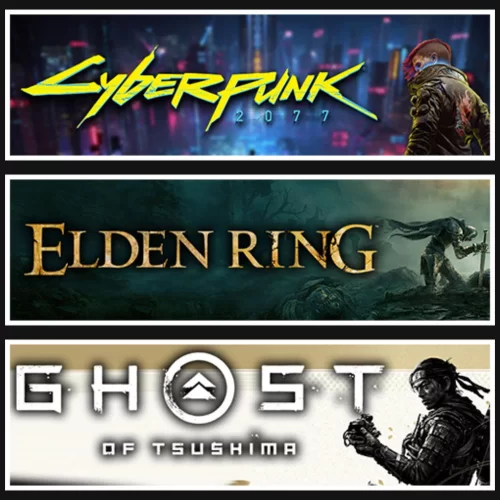  Cyberpunk +Elden Ring +Ghost Of Tsushima